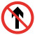 稳斯坦 WST5012 户外道路安全标识 交通指示牌直径60cm厚1.5铝牌注意限速限高慢牌 禁止直行