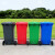 蓓尔蓝 YJX1 新国标分类垃圾桶 120L物业大容量加厚户外环卫垃圾箱带盖 蓝色可回收垃圾