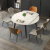 方桌可变圆桌伸缩岩板餐桌家用小户型现代简约圆形实木餐桌椅组合 1.2米餐桌+4椅[FAS白蜡木] 十