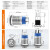 22MM大电流10A不锈钢金属按钮全身防水开关自锁复位启动环形灯电源符号灯220V 复位平面环形灯 红色