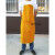 【纯牛皮电焊围裙】隔热防火花耐高温焊接用品焊工围裙焊接防护服 黄色三拼牛皮(60CM*90CM)