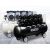 奥突斯空压机工业级无油打气泵220v大型高压泵压缩机 白色经典款4X1500W-160L加购送