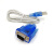 USB转串口线 9针 USB转RS232转换器 DB9COM口通讯转接线0.8 1.8米 USB转9孔(母头) 1.8m