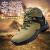 安步塔 A-8006劳保鞋防刺穿钢包头磨砂皮安全鞋 企业可定制 卡其色 40码 