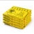 灵龙八方平口连卷垃圾袋诊所黄色塑料袋50*60 cm适用于20L垃圾桶100只