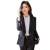 戈赛亚2023年春装新款韩版时尚气质小西装女式职业装套装修身西服外套女 黑色西装+裤+179白衬衫 S