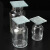 集气瓶 气体收集瓶带毛玻璃片化学实验收集气体教学实验器材500ml 60x60mm玻璃片10片