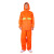 英格杰家 环卫工人雨披雨衣雨裤分体套装荧光反光劳保雨衣 橘色 2XL 