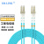 EB-LINK 万兆铠装光纤跳线工程电信级35米LC-LC双芯10G多模OM4双工防鼠咬金属钢丝抗压抗拉尾纤