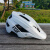 XZAN新款头盔男速降山地车半盔FOX山地车头盔一体成型自行车半盔速降 白色 (适合头围 55-61) 均码
