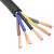 电缆RVV2芯3芯4芯5芯0.75/1/1.5/2.5/4平方护套信号线电源线定制 RVV2芯4平方一米