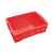 户外塑料周转箱长方形小号零件盒红色黄色螺丝盒物料盒配件盒 绿色外径长宽高:370x240x110mm