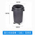 圆形垃圾桶大号80L带轮商用塑料带盖物业120升户外垃圾箱定制 120L摇盖式垃圾桶(带底座)