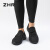 ZHR 则则运动鞋男鞋夏季新款低帮软底轻便休闲鞋男女同款网面透气跑步鞋 黑色 38
