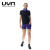 UYN加速系列男款女款运动短袖弹力吸汗跑步训练速干紧身速干衣压缩衣 O102338-B427 女款黑铁灰 S