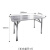 定制不锈钢长方桌折叠桌户外学习桌不锈钢烧烤桌 加厚折叠长方桌120CM*60CM*75高