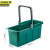 京洲实邦 长方形拖把桶加厚塑料拖地洗车水桶【绿色】JZSB-3270