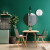 北欧纯色素色草绿色防水墙纸简约现代美式客厅卧室电视墙壁纸 孔雀蓝01# 仅墙纸