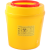 废物利器盒锐器盒一次性医院黄色圆形方形针头小型垃圾桶 方形5L【推盖】