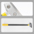 海斯迪克 重型加厚铝头铲刀 玻璃地板美缝剂清洁刮刀 短款30cm HKT-617
