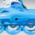 乐秀轮滑鞋儿童专业初学者溜冰鞋男女直排轮旱冰滑冰滑轮鞋 蓝色单鞋M码（32-35适合5-9岁）