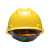 梅思安（MSA）V-Gard ABS标准型一指键帽衬 V型无孔安全帽施工建筑工地劳保男女防撞头盔 黄色