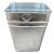 户外垃圾桶内胆方形镀锌板不锈钢内桶铁皮圆桶果皮箱收纳筒定制 方桶25*31*48