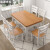 卓雨木坊家具全实木餐桌现代中式家用小户型餐厅长方形西餐桌 原木色 1m 单桌
