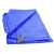 上柯 D4037 蓝白色加厚防雨布 防水防晒遮阳棚布苫布PE塑料布 8X12m
