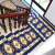 欧式木楼梯踏步垫免胶自粘防滑保护台阶贴长方形脚垫子红地毯定制 藏青色方形 65*24*3cm魔术扣