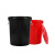 大垃圾桶大号黑色红色环卫黄色绿色厨房户外有盖特大号商用带盖 红色100K有盖