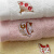 内野（Uchino）小方巾纯棉小毛巾婴儿卡通图案儿童洗脸方巾全棉吸水 3条装 狮子+兔子+绵羊