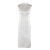 柏格伦无袖旗袍改良版真丝连衣裙2023年新女夏高端气质提花 白色 XS