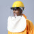 透明防护面罩安全帽面屏电焊打磨防冲击耐高温防飞溅安全防尘面具 蓝色安全帽+PC进口面屏1.5mm加厚