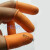 适用20个50个100个切口乳胶橡胶工业加厚耐磨麻点劳保颗防滑手指套 橙色大号L（20个）