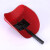 鸣固 电焊面罩 手持式半自动焊接防护面罩 防飞溅焊工面罩 红色