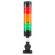 JPT-50多层警示灯LED三色数控机床工作信号闪烁指示灯声光报警器 五层有声(常闪可切换)24V