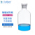 垒固 玻璃磨口瓶 透明小口试剂瓶 分装瓶 溶液瓶盒装 透明小口125ml,4个