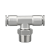 FENK不锈钢304PB T型螺纹快插三通气动 气管软管插入式快速接头耐腐蚀 PB4-02