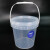 海斯迪克 透明塑料打包桶 密封存储小水桶 5L(1个) HKCX-324