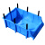 货架塑料零件盒电子元件螺丝配件盒工具分类收纳抽屉组合式物料盒 L001零件盒组合(蓝色)