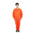 美康（meikang） 阻燃工作服套装 阻燃耐磨长袖 焊工电焊劳保服 MKP-16 橘色XL码