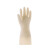 丁腈植绒防油耐高温加厚手套长款橡胶防水家务厨房水产防滑 白色加绒33厘米（2双） L