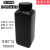 NIKKO试剂瓶塑料瓶样品瓶HDPE瓶圆形方形黑色遮光防漏50-2000ml 1000ml	方形广口带刻度