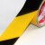 彩色PVC安全警示带黑黄斑马分界隔离线地板标识黄黑警戒胶带定制 40mm*15米请备注颜色