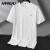 ARMRLPU2024年夏季新款男士加肥加大码圆领短袖T恤时尚小白T代 哈青 7XL