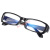 电焊工眼镜 电焊工无度数透明平光树脂镜片护目眼镜防蓝光保护眼 外黑内紫(送镜盒+镜布)