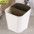 京洲实邦 干湿分类塑料垃圾桶办公室卫生间无盖垃圾纸篓【绿色】JZSB-3197