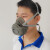 侧至柒工厂打磨装修开槽煤矿水泥厂收割皆可用的高效防粉尘透气口罩面具 灰色面具一套