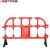 安达通 塑料护栏 交通塑料铁马塑料隔离网道路胶马护栏隔离栏 1.6米*1米红白